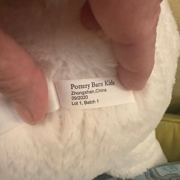 Pottery Barn Kids Plush White Bunny Stuffed Animal 28" Soft Toy Rabbit 09/2020 - Picture 11 of 15